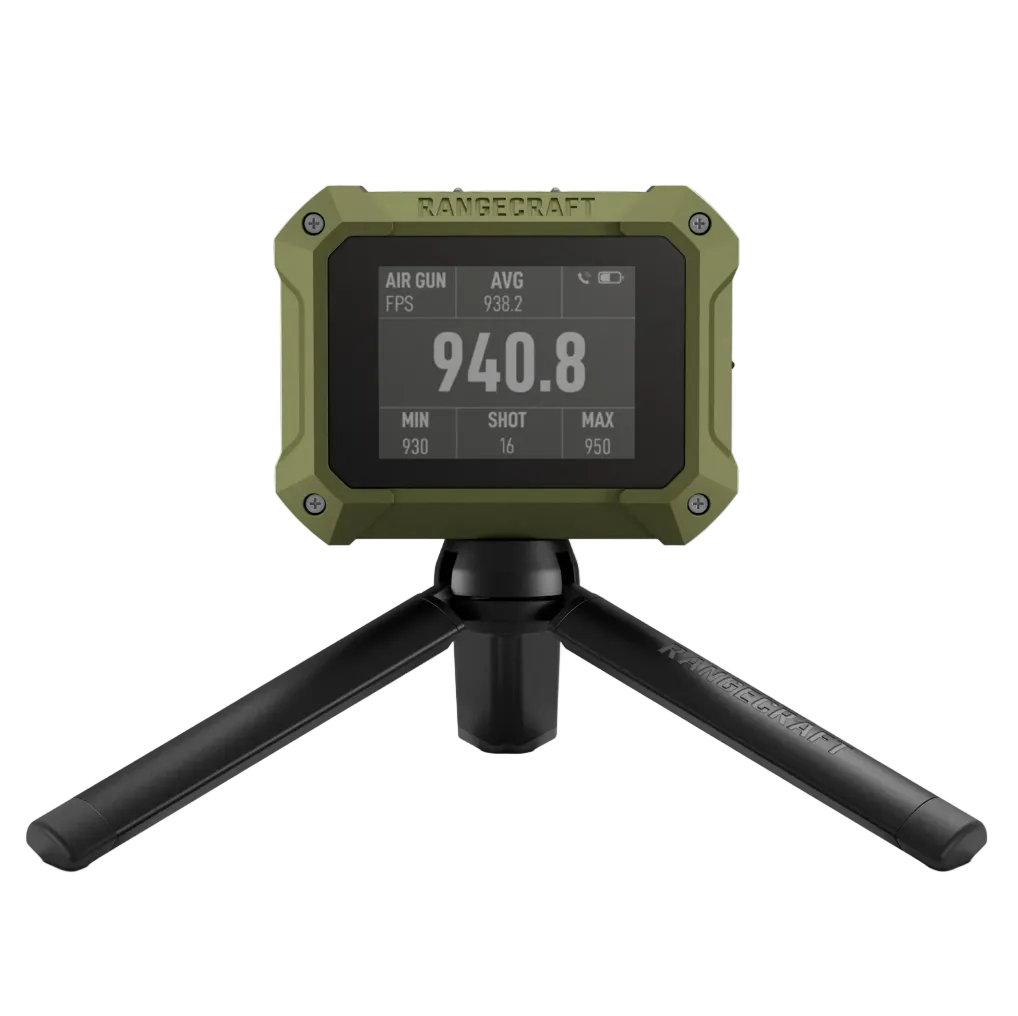 Athlon Rangecraft Velocity Pro Doppler radar chronograph with 2.4 inch LCD screen and USB-C charging