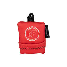 Fob lens cloth 6x6 microfiber with protective neoprene sleeve and plastic clip for optics cleaning