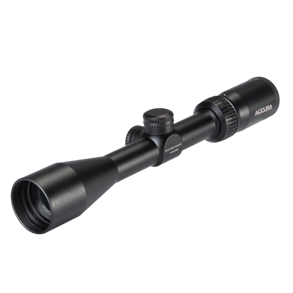 Accura Rapid 3-9x40 riflescope with Plex reticle and 40mm objective lens