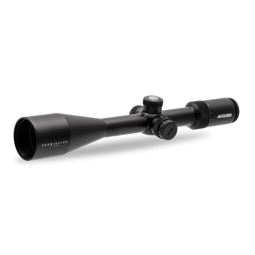Accura Varminator True Hunt Series riflescope with 30x magnification and range reticle