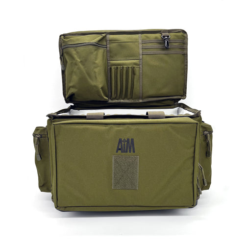 AIM Surebase 40 Range Bag with organized storage for ammunition and shooting accessories