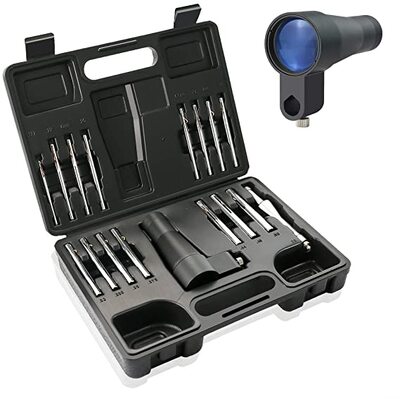 Accura bore aligner scope kit with 30mm optical collimator and interchangeable studs for .177 to .50 calibre