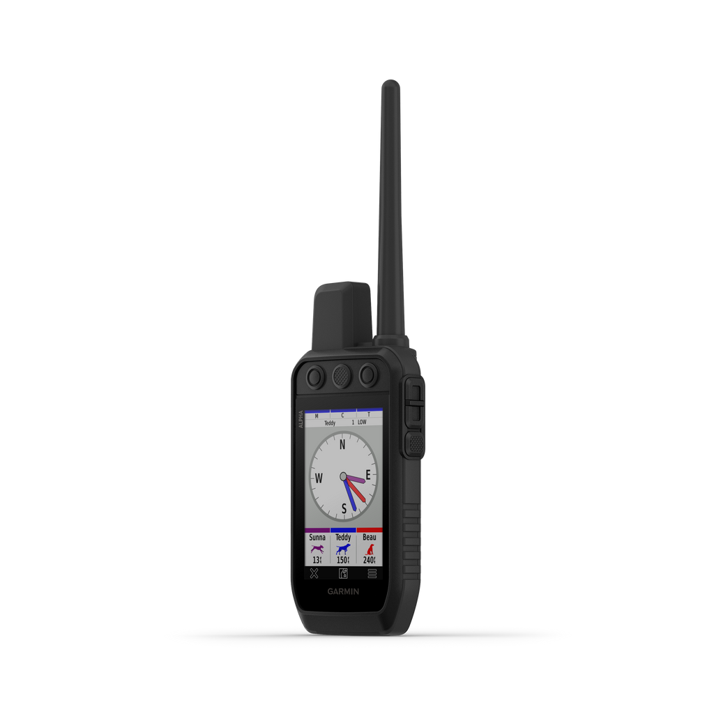 Garmin Alpha 200 GPS handheld unit side profile