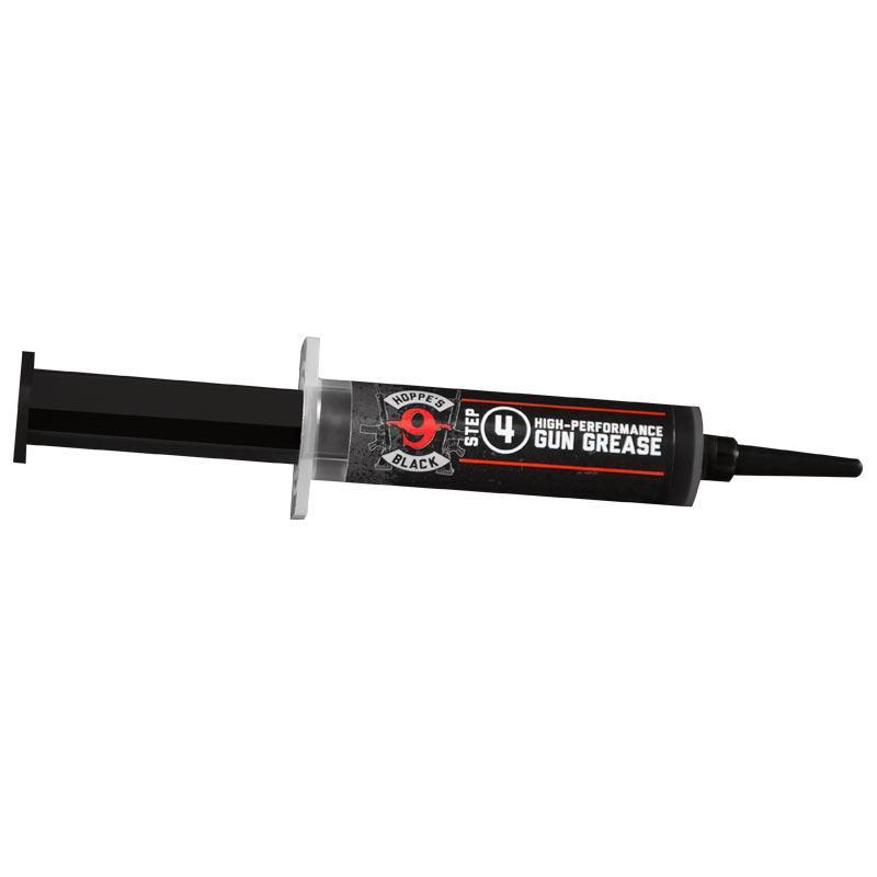 Hoppe's Black high-performance gun grease in precision syringe applicator