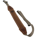 Hornady universal rifle sling with leather and nylon construction and Hogue swivels